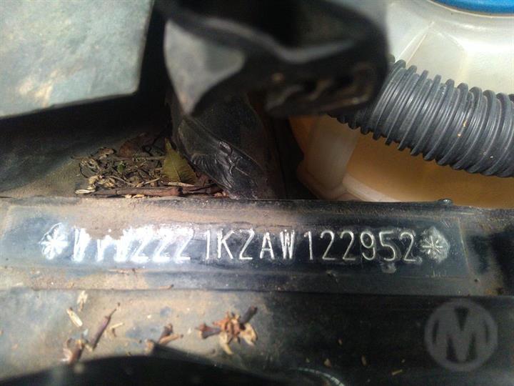 2010 VOLKSWAGEN GOLF BUMPER REFLECTOR, GEN 6, HATCH STANDARD/GTD, 10/08-03/13 5K0945105F LEFT TAILLIGHT