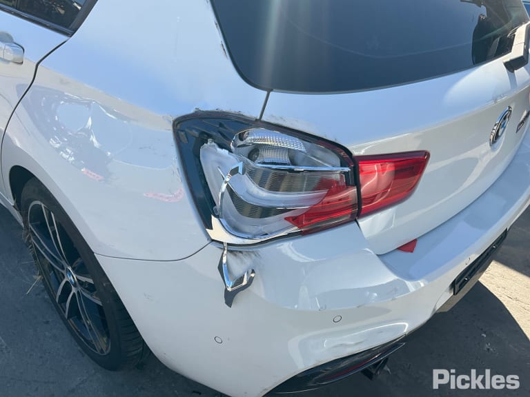 2017 BMW 1 SERIES F20, HATCH, M SPORT, W/ PARK SENSOR & PARK ASSIST TYPE, 03/15-04/19 51128067800 REAR BUMPER