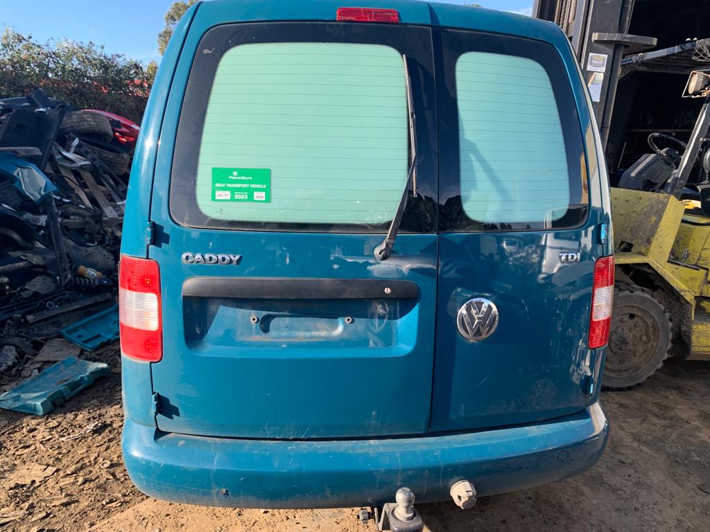 2007 VOLKSWAGEN CADDY 2K, COLOUR CODED, NON PARK SENSOR TYPE, 12/04-08/10 2K0807417H REAR BUMPER