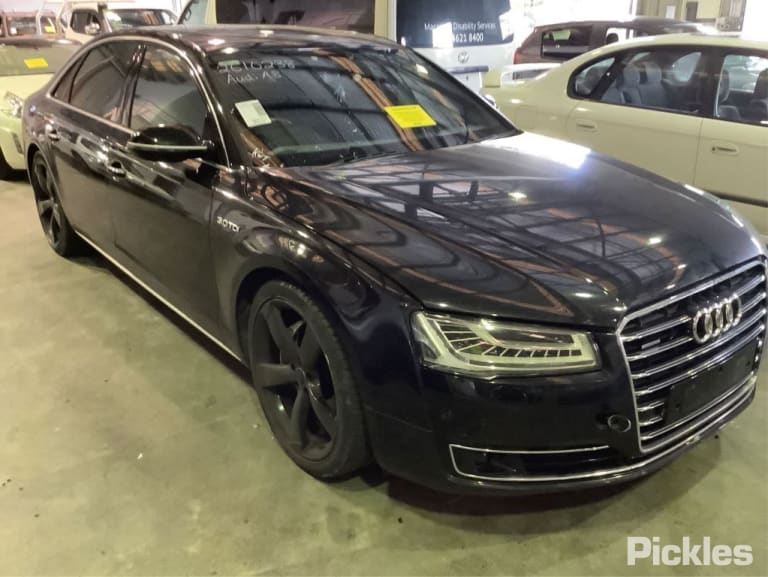 2015 AUDI A8 D4, POWER FOLD, W/ LANE CHANGE ASSIST & CAMERA TYPE, 08/10-06/17 4H2857409N LEFT DOOR MIRROR