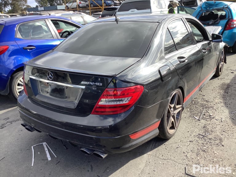 2009 MERCEDES C CLASS LH FRONT, W204/S204, C63 AMG, LEATHER, BLACK, 07/07-07/14 HEADREST