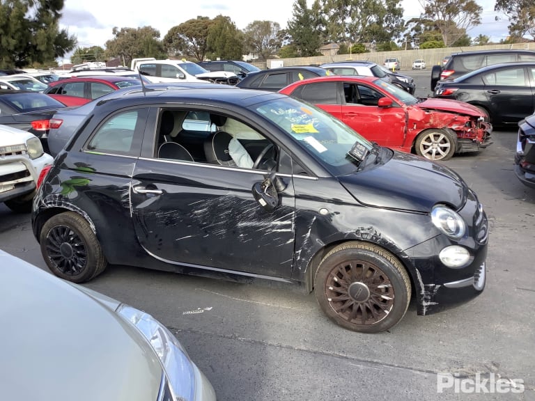 2017 FIAT 500 ELECT ADJ, HEATED, BLACK TYPE, NON 500E, 10/15- 735655747 LEFT DOOR MIRROR