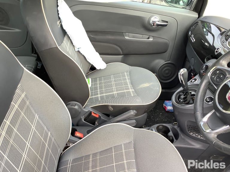 2017 FIAT 500 LEFT FRONT DOOR LOCK, 03/08- 52041740 DOOR BOOT GATE LOCK