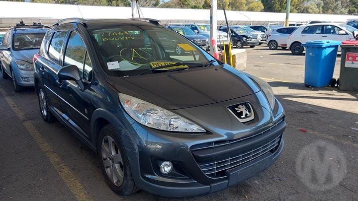 2009 PEUGEOT 207 A7, WAGON, 03/07-12/12 7410EK REAR BUMPER
