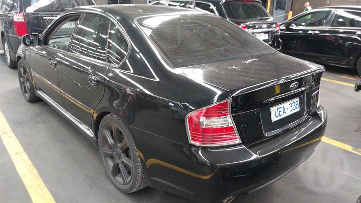 2006 SUBARU LIBERTY 4TH GEN, SEDAN, W/ REVERSE SENSORS TYPE, 09/03-06/06 57704AG250 REAR BUMPER