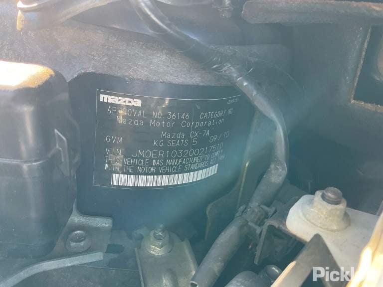 2011 MAZDA CX7 HEAD UNIT, SINGLE DISC CD PLAYER, ER, 06/09-02/12 RADIO CD DVD SAT TV