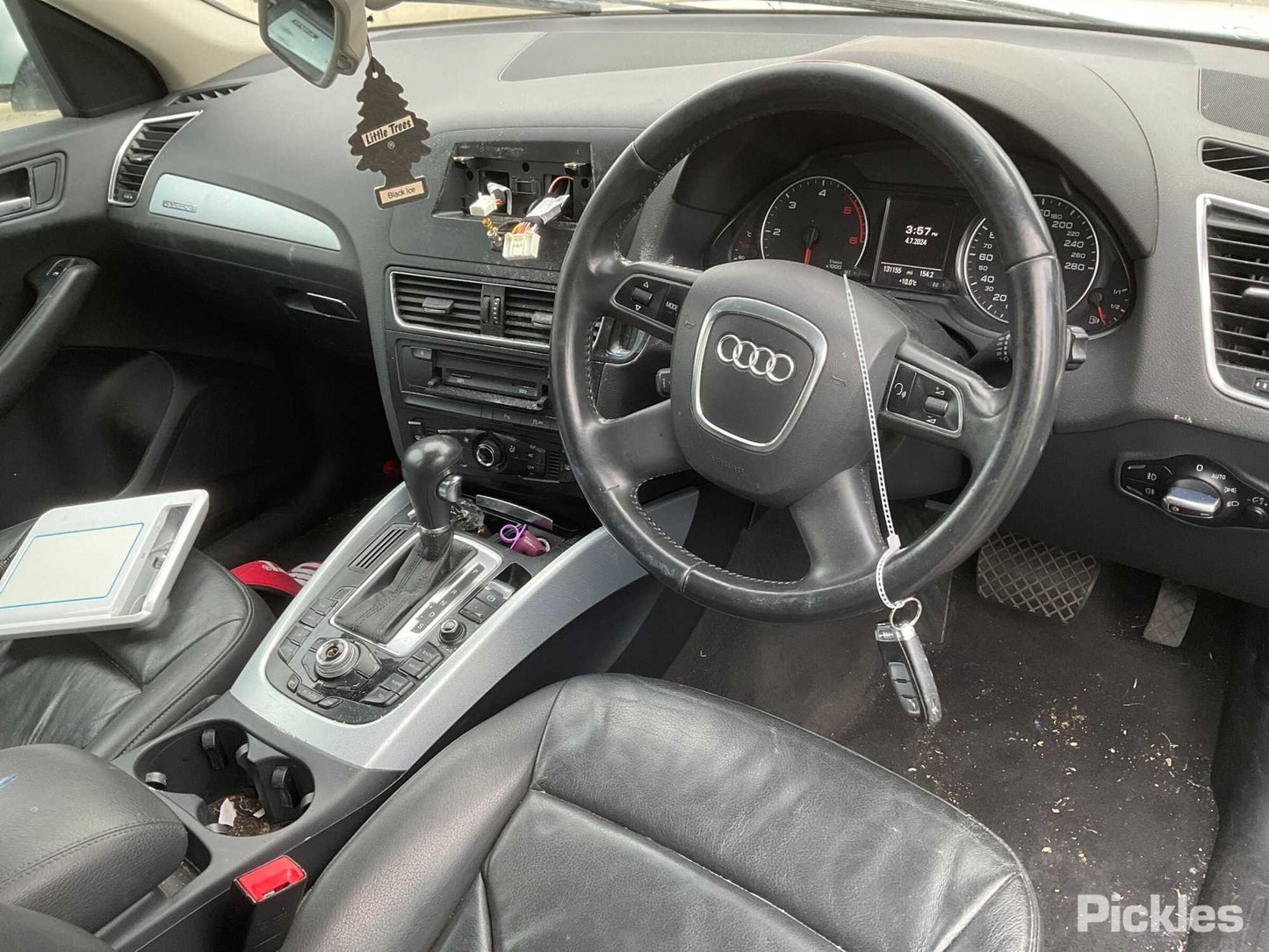 2011 AUDI Q5 LH FRONT, SEAT BELT ONLY, 8R, 12/08-12/13 SEAT BELT STALK