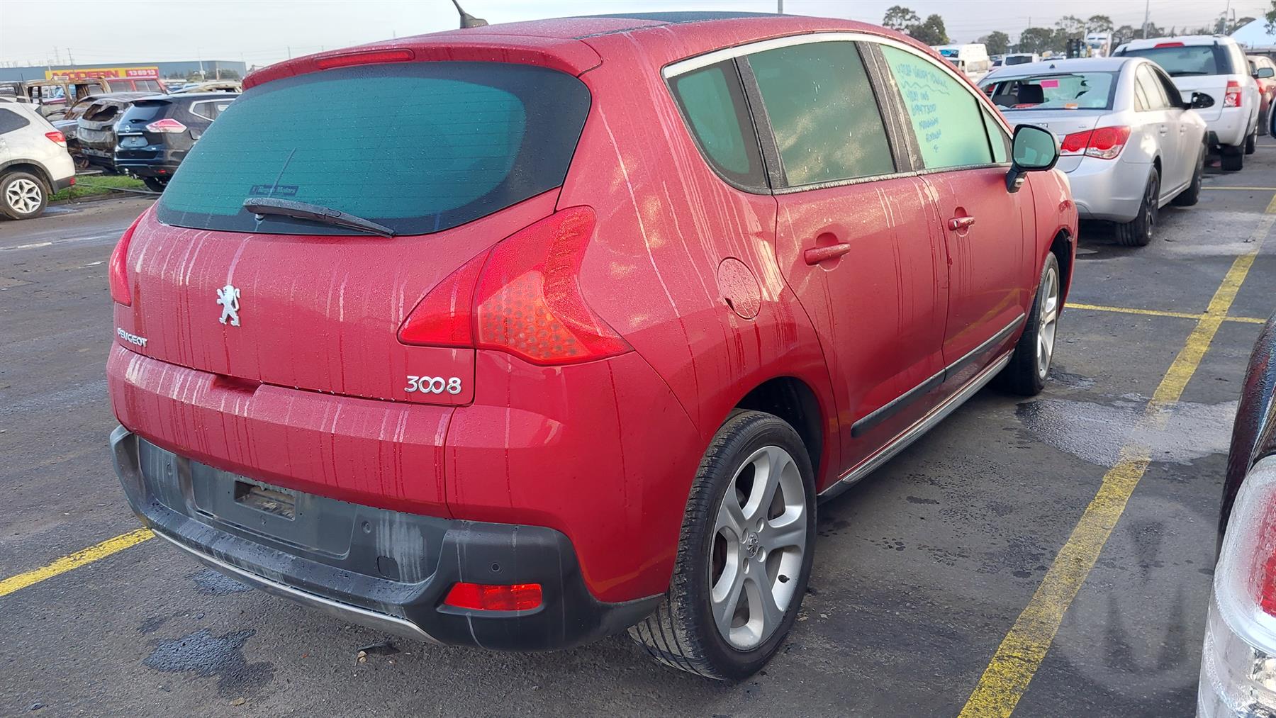 2010 PEUGEOT 3008 RIGHT REAR DOOR LOCK, T8, 05/10-10/16 9138Z9/9800623880 DOOR BOOT GATE LOCK