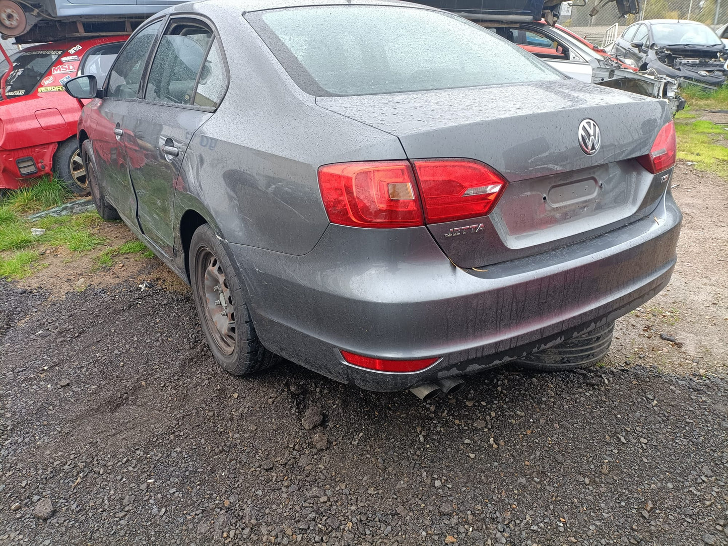 2011 VOLKSWAGEN JETTA 1B, BUMPER REFLECTOR, 02/11-10/14 5C6945096E RIGHT TAILLIGHT