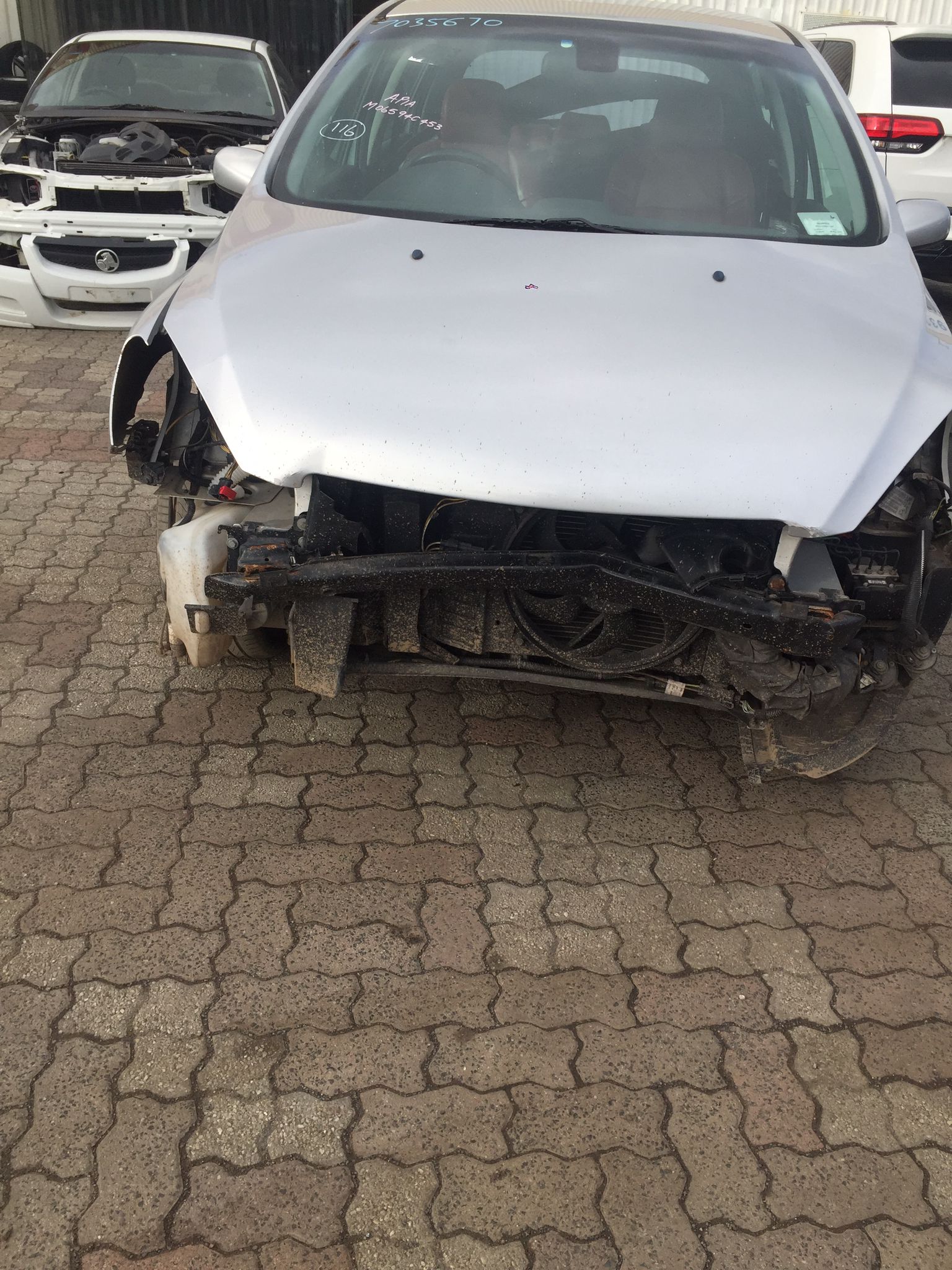 2004 PEUGEOT 307 T5, HATCH, NON PARK SENSOR TYPE, 12/01-09/05 7410Q6 REAR BUMPER
