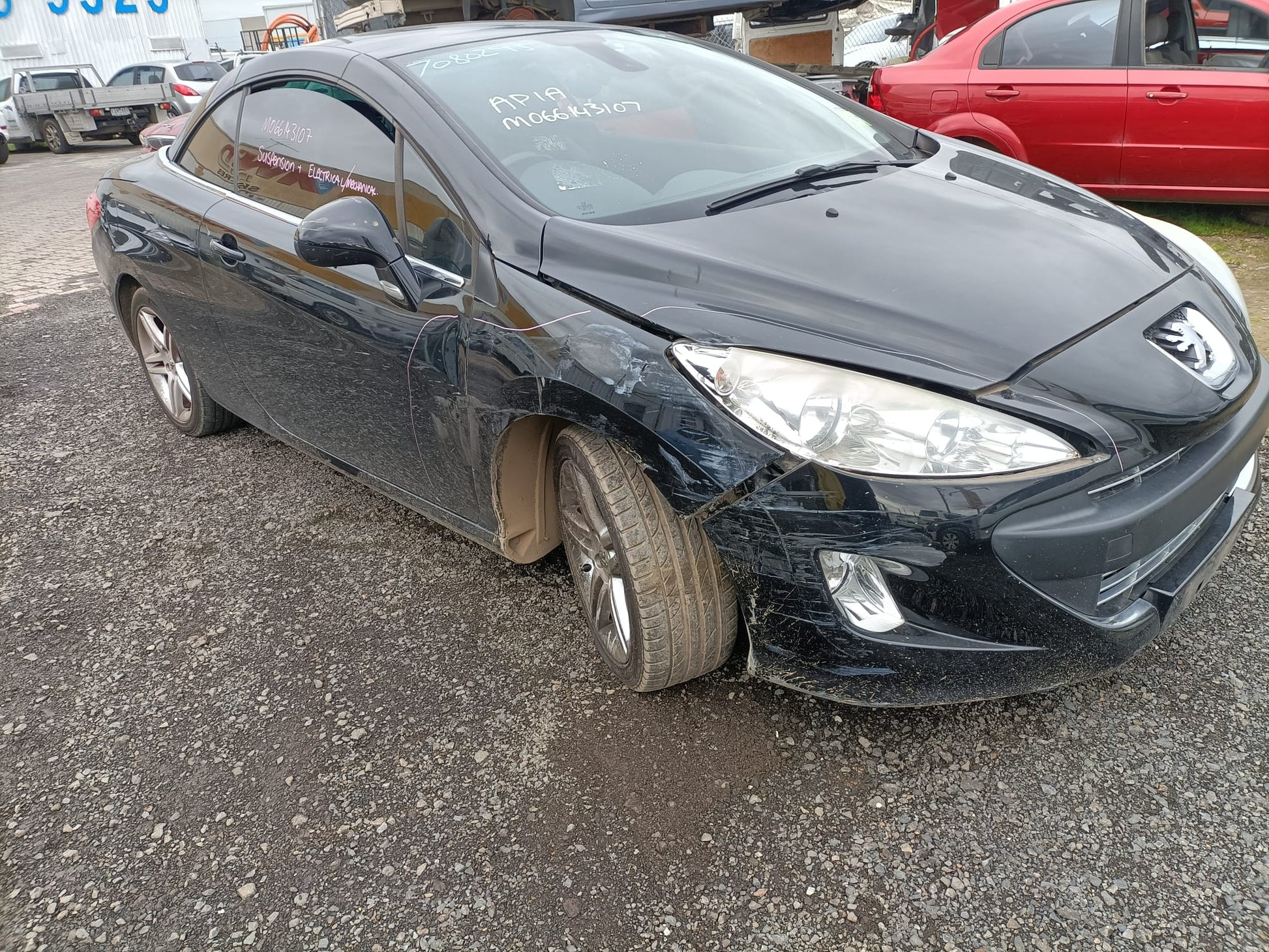 2009 PEUGEOT 308 LEFT FRONT DOOR LOCK, T7, CABRIO, 07/09-09/14 9135FW DOOR BOOT GATE LOCK