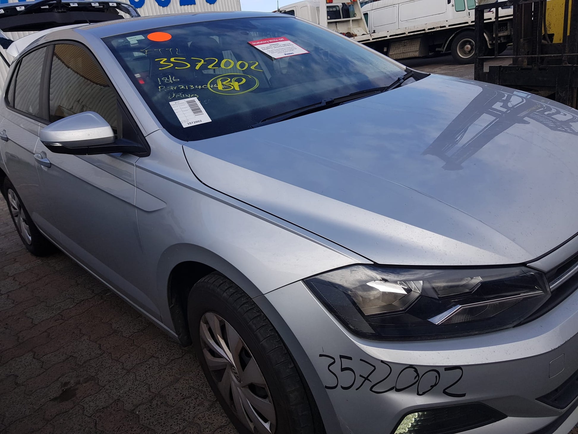 2019 VOLKSWAGEN POLO AW-AE, RH FRONT (MASTER SWITCH), NON CHROME INSERT TYPE, 09/17- 5G0959857F PWR DR WIND SWITCH