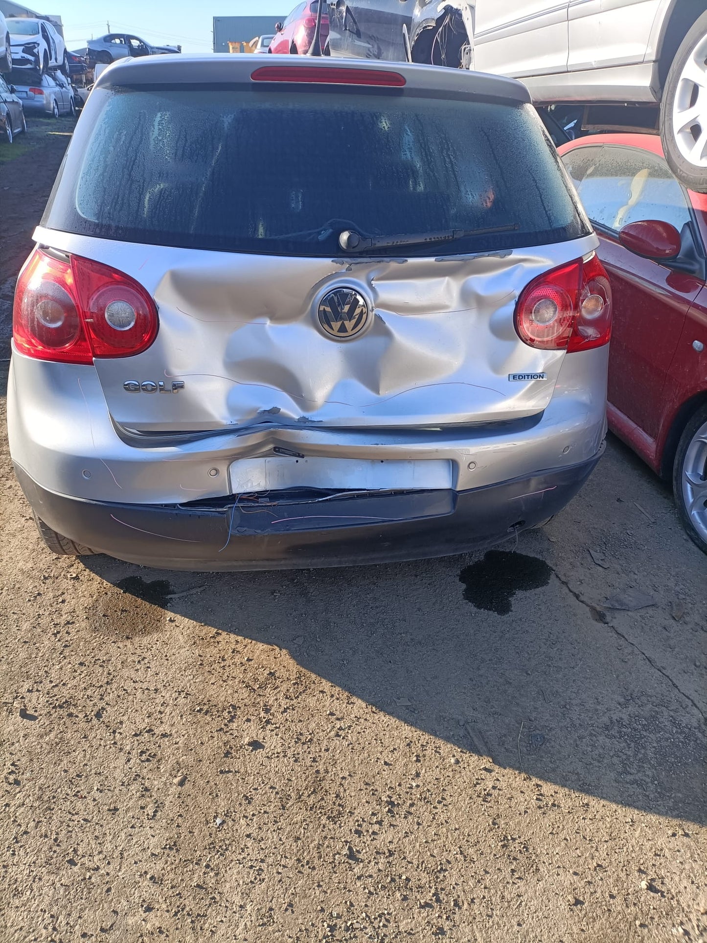 2008 VOLKSWAGEN GOLF GEN 5, HATCH, NON TINTED TYPE, 07/04-02/09  LEFT TAILLIGHT