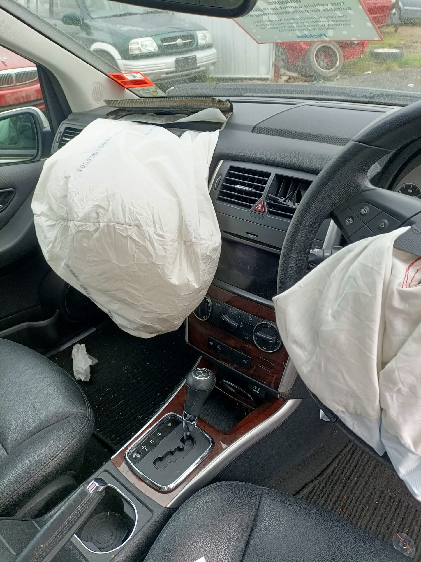 2011 MERCEDES B CLASS W245, PAIR, 11/05-06/11 A1698101510 A1698101610 SUNVISOR