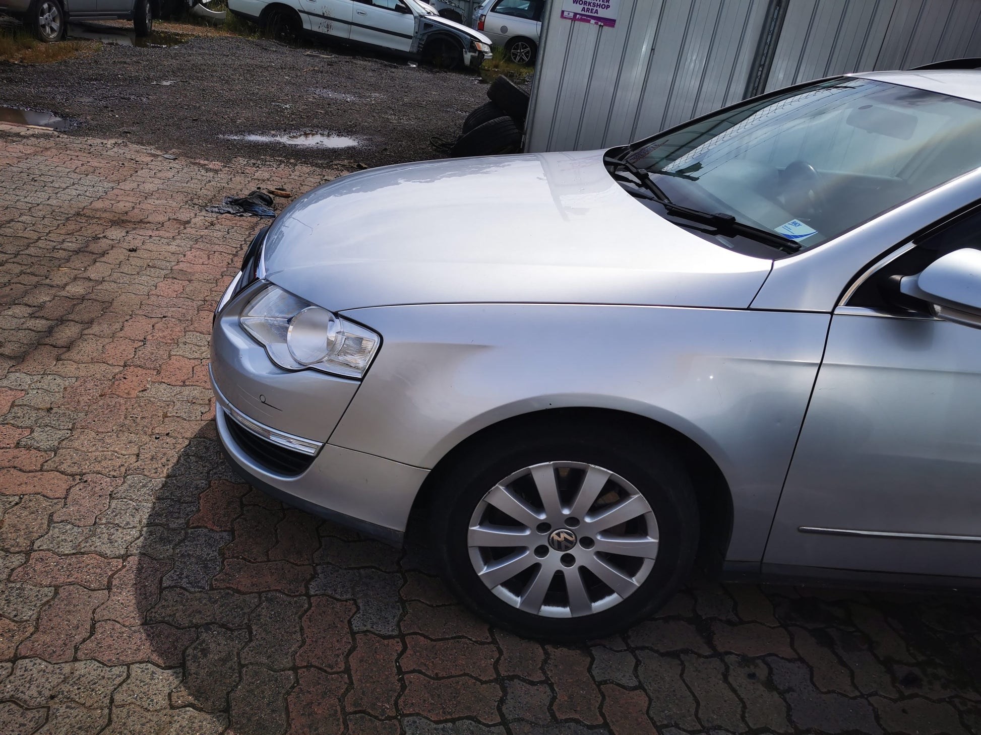2008 VOLKSWAGEN PASSAT 3C/MK6 B6, WAGON, W/ PARK SENSOR TYPE, 03/06-09/10 3C9807417E REAR BUMPER