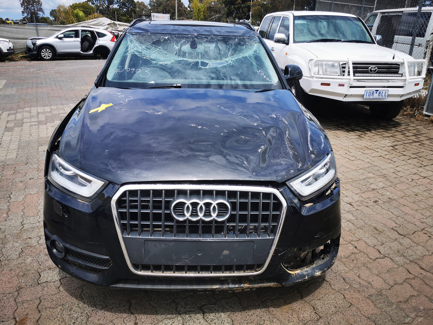 2012 AUDI Q3 8U, RH SIDE, 03/12-12/18 8U0857552C SUNVISOR