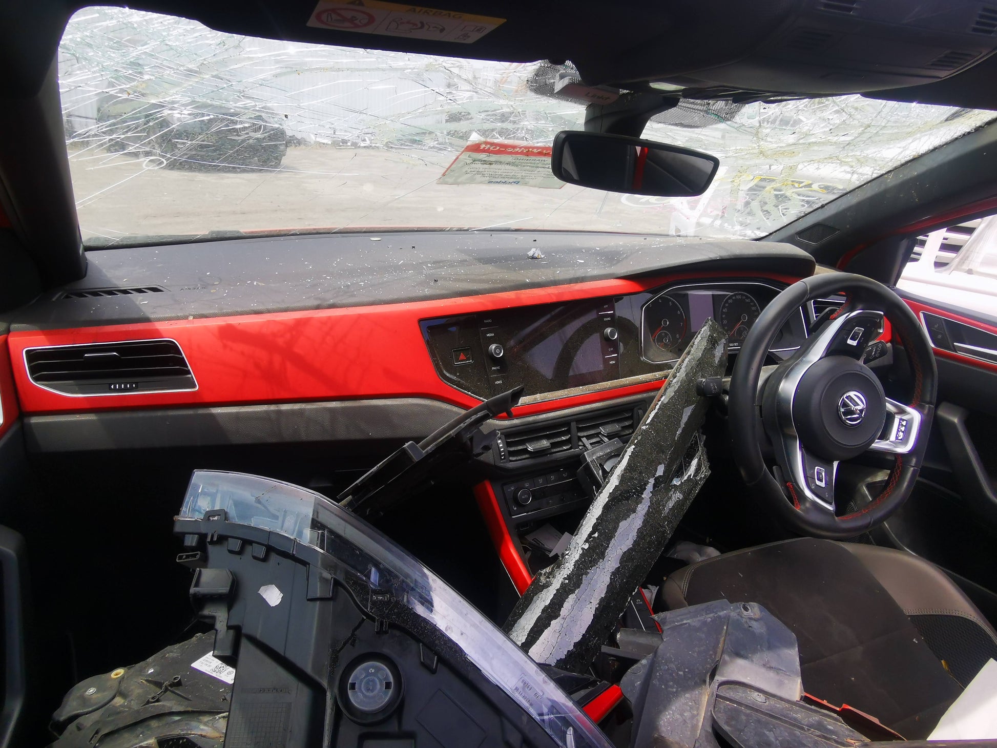 2018 VOLKSWAGEN POLO MODULE, W/ PRE-CRASH SYSTEM TYPE, AW-AE, 09/17-  AIRBAG MODULE SENSOR