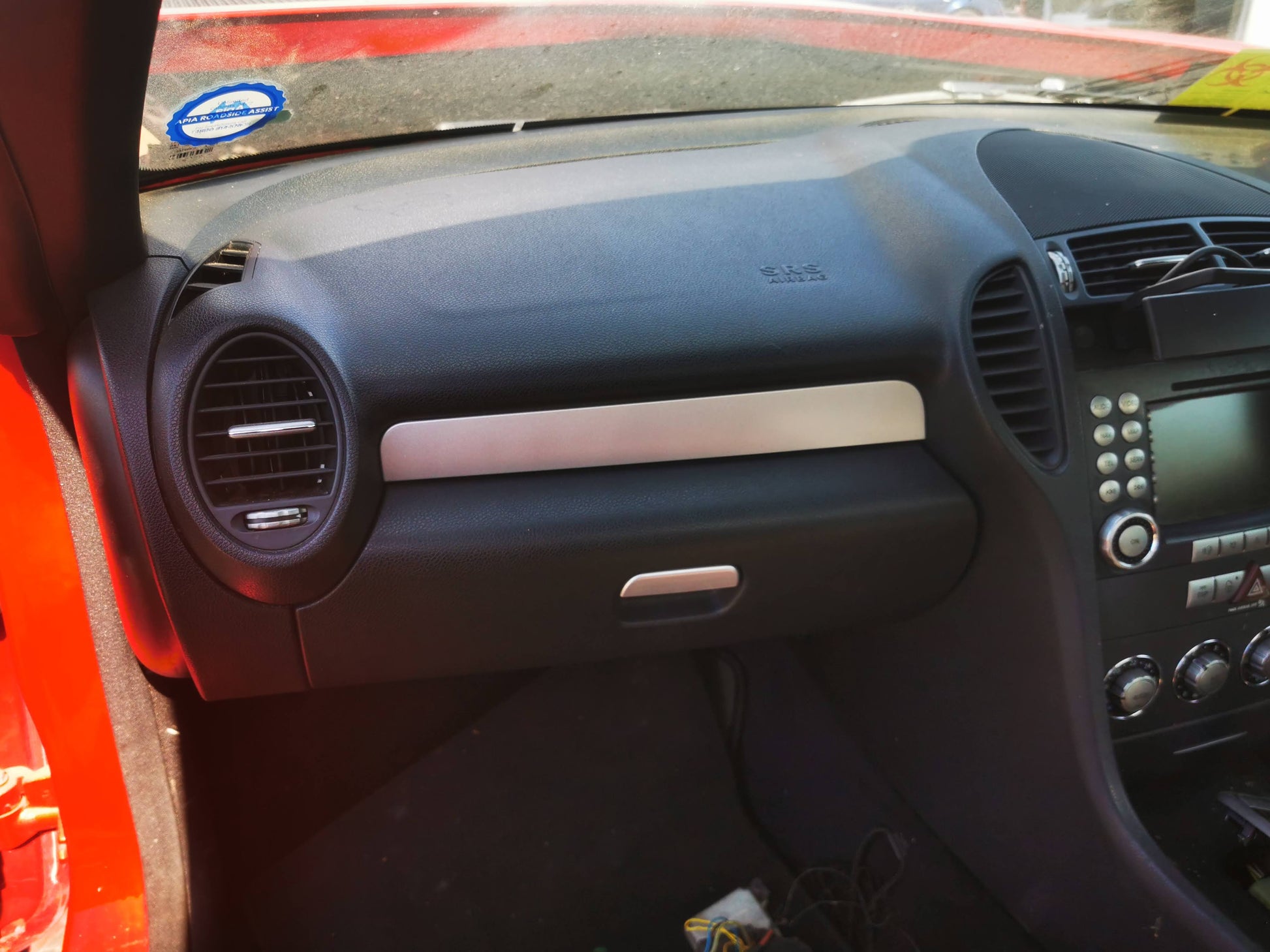 2007 MERCEDES SLK R171, RH SIDE, BLACK, 09/04-06/11  SUNVISOR