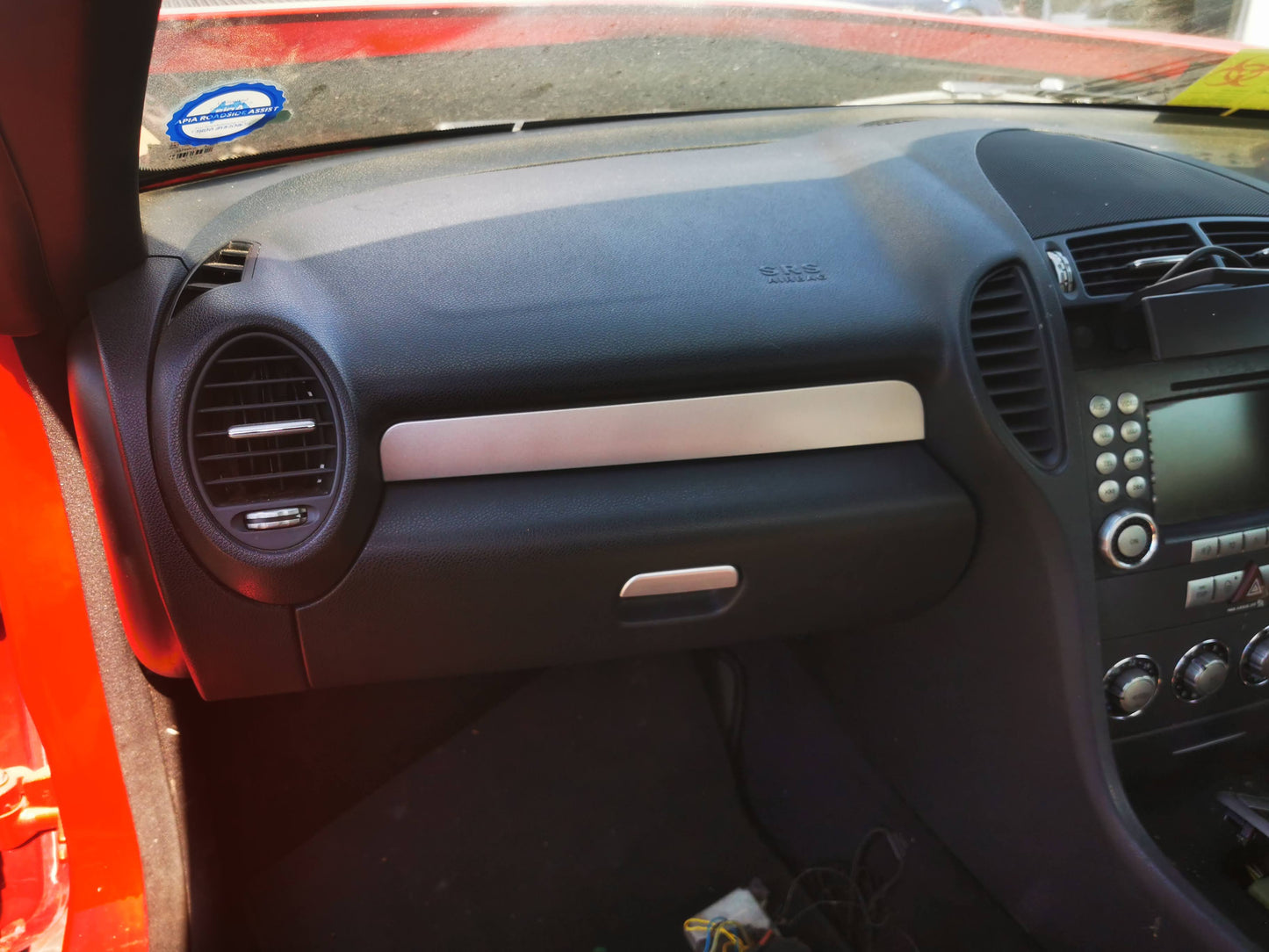 2007 MERCEDES SLK R171, RH SIDE, BLACK, 09/04-06/11  SUNVISOR