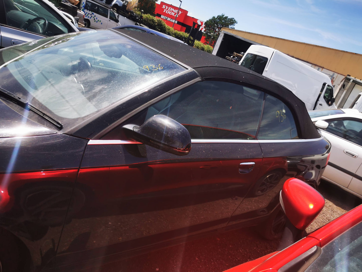 2010 AUDI A3 A3, 8P, CABRIO, NON FOLDING TYPE, 05/10-04/13 8P7858531E LEFT DOOR MIRROR