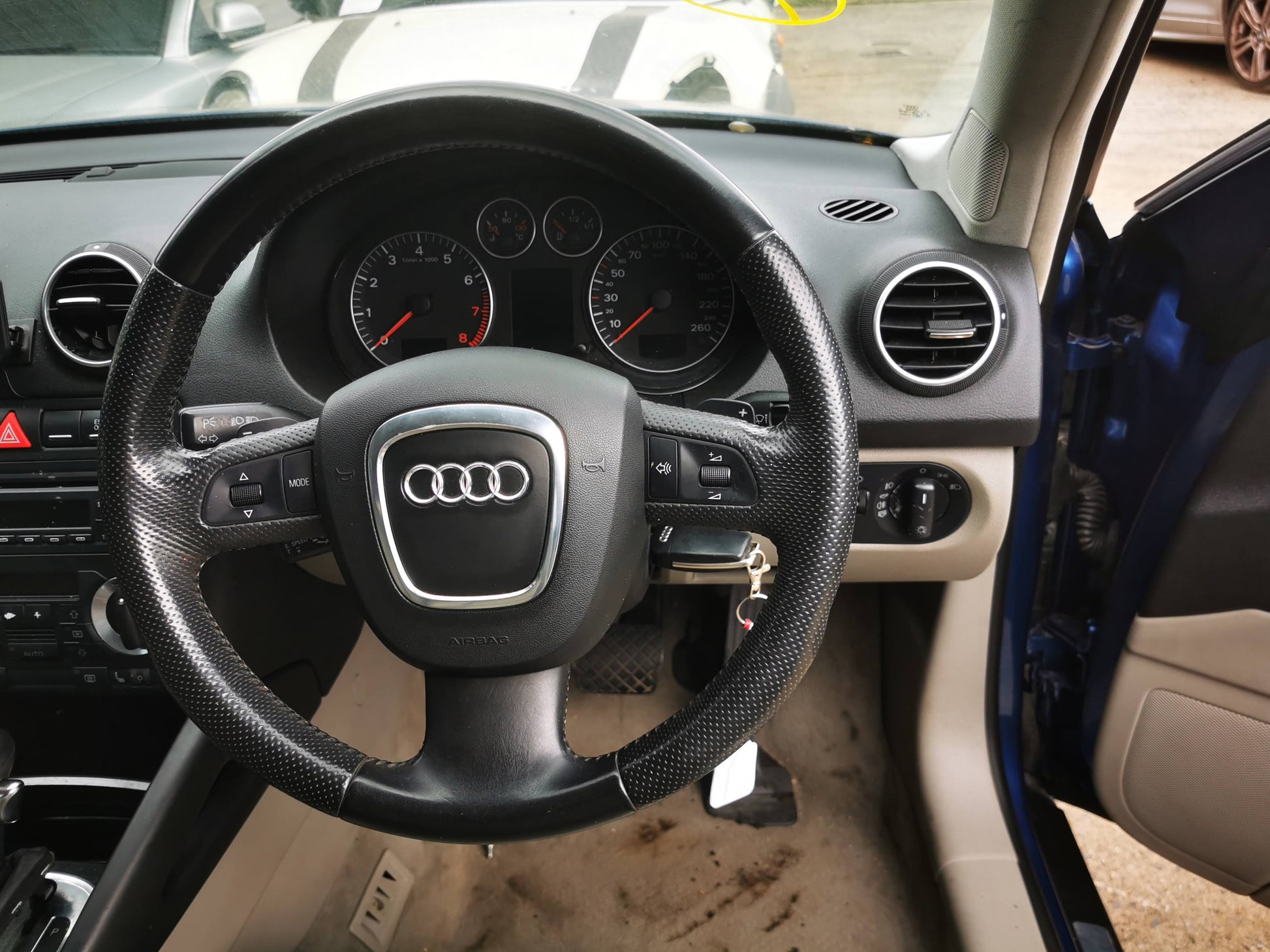 2005 AUDI A3 HATCHBACK, 8P, 06/04-04/13 8P0820043AF HEATER AC CONTROLS
