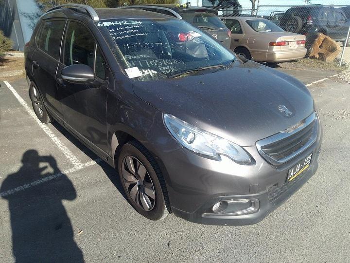 2016 PEUGEOT 2008 A94, BUMPER BAR (2 PIECE), NON PARK SENSOR TYPE, 10/13-12/16 1610143980 FRONT BUMPER