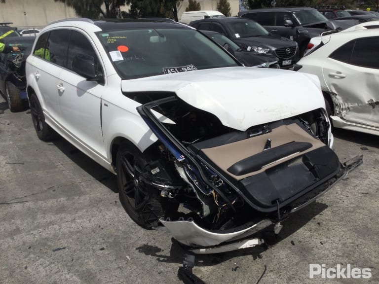 2009 AUDI Q7 STEERING WHEEL, 4L, 09/06-09/09 4F0971589A RIGHT AIRBAG