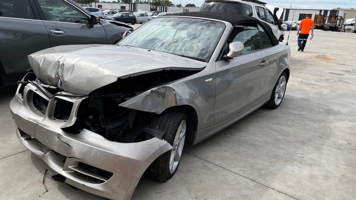 2010 BMW 1 SERIES E82/E88, COUPE/CABRIO, NON M SPORT PACKAGE, W/ PARK SENSORS TYPE, 02/08-09/13 51127208576 REAR BUMPER
