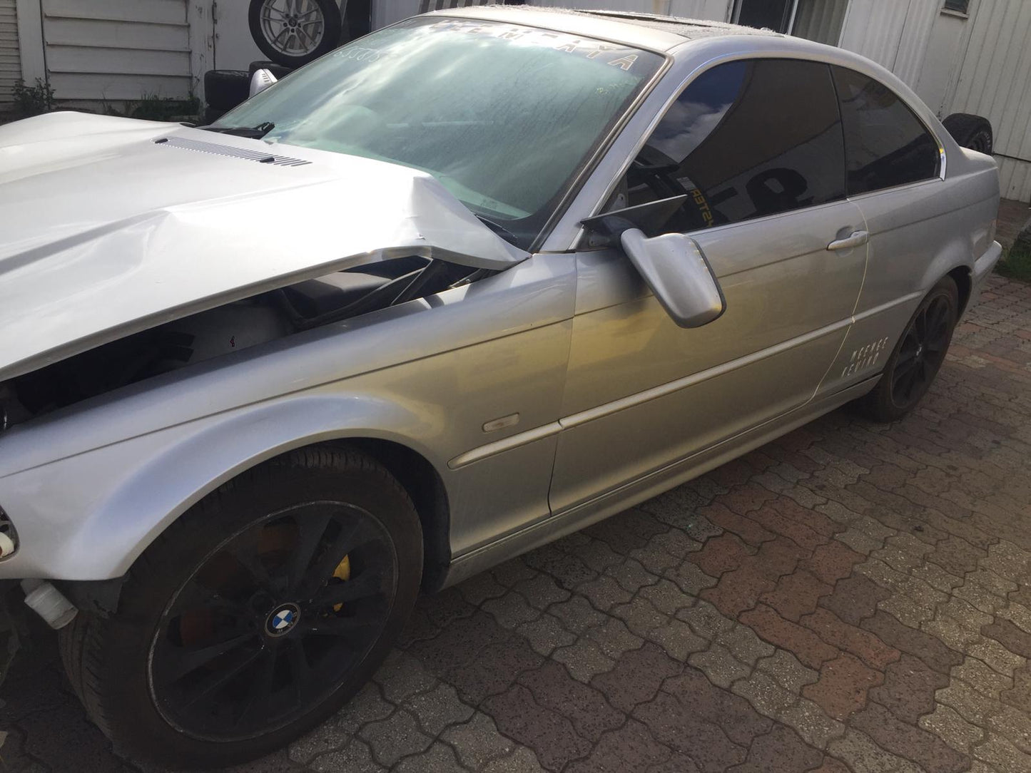 2003 BMW 3 SERIES E46, LH SIDE, BLACK, SEDAN/HATCH/WAGON/COUPE, 09/98-07/06 51162699047 SUNVISOR