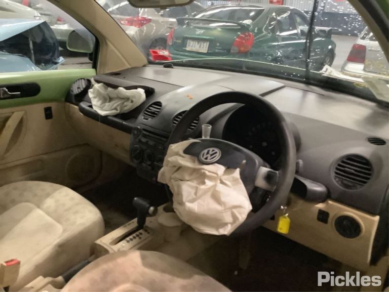 2000 VOLKSWAGEN BEETLE LH FRONT, SEAT BELT ONLY, 9C, 01/00-09/05 1C1857705D SEAT BELT STALK