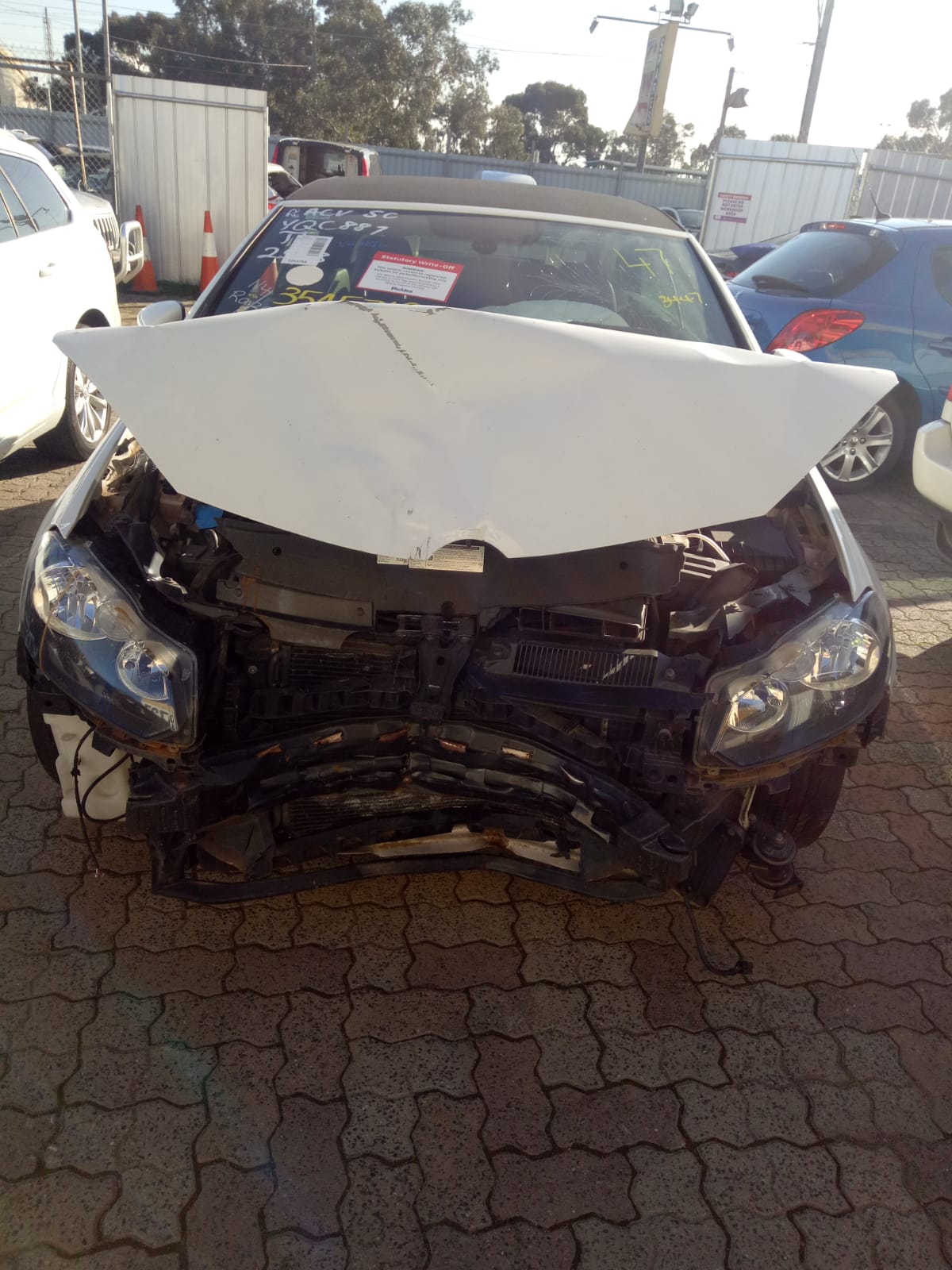 2011 VOLKSWAGEN GOLF GEN 6, PAIR, CABRIO, BLACK, 07/11-01/16 5K7857551F 5K7857552F SUNVISOR