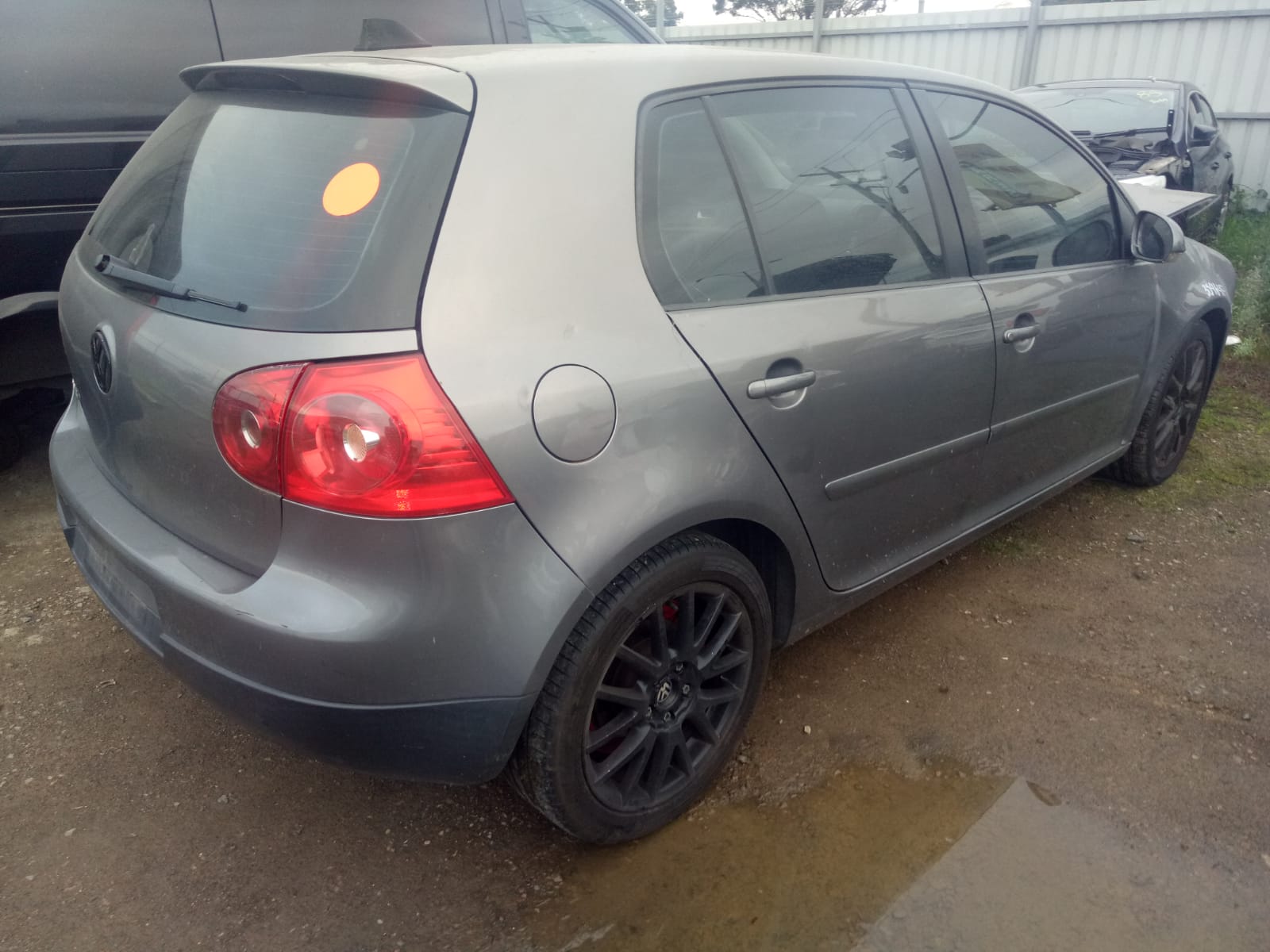 2008 VOLKSWAGEN GOLF GEN 5, BUMPER BAR (2 PIECE), GT, NON PARK SENSOR TYPE, 03/05-02/09 1K6807417 REAR BUMPER
