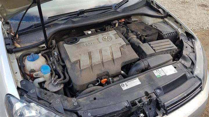 2010 VOLKSWAGEN GOLF DIESEL, 2.0, TURBO, GEN 6, CBDB CODE, 12/08-03/13 03L100103EX ENGINE
