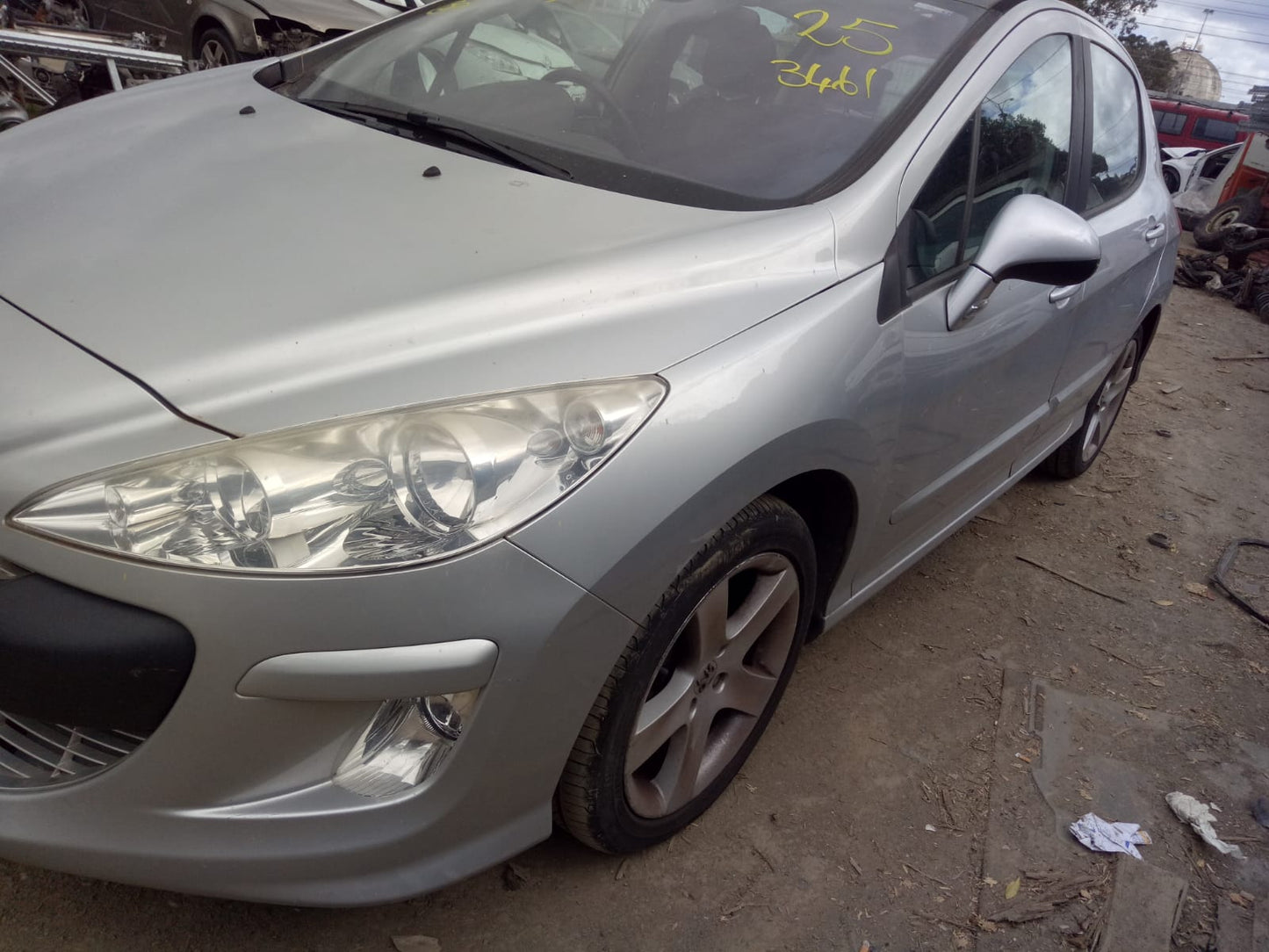 2008 PEUGEOT 308 T7, HATCH/WAGON, MANUAL FOLDING, 1 PLUG TYPE, 09/07-12/13 8153NE LEFT DOOR MIRROR