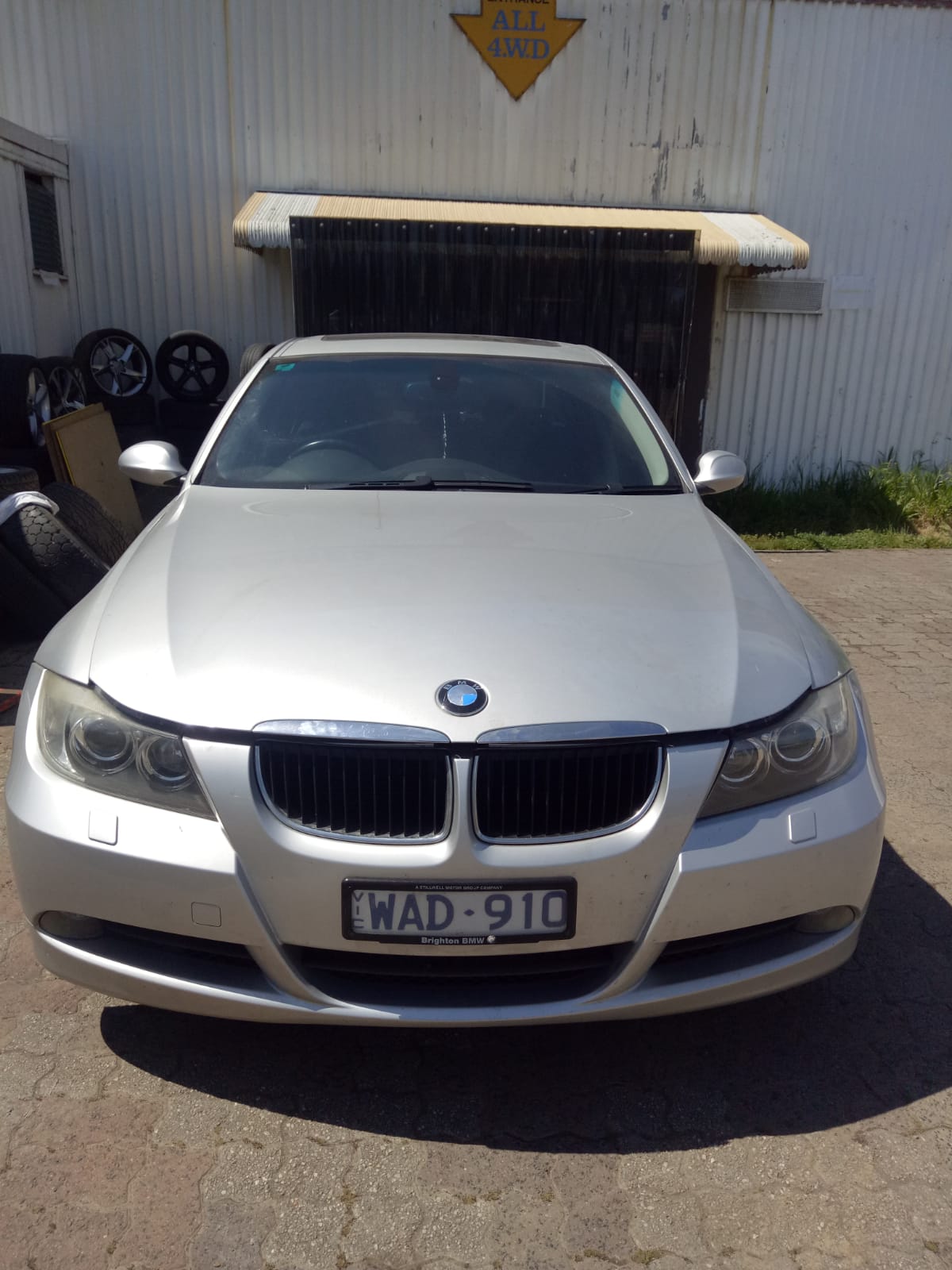 2007 BMW 3 SERIES E90, SEDAN, NON PARK SENSOR TYPE, 03/05-10/08 51127141053 REAR BUMPER
