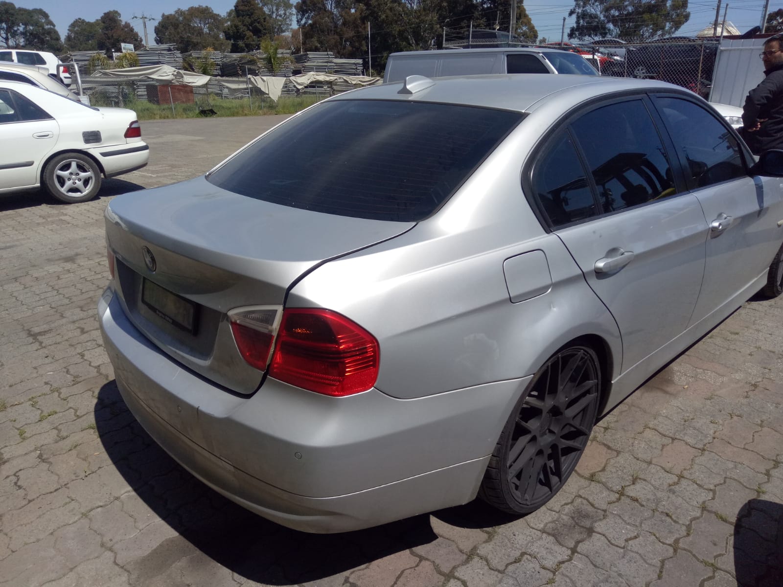 2007 BMW 3 SERIES E90, SEDAN, NON PARK SENSOR TYPE, 03/05-10/08 51127141053 REAR BUMPER