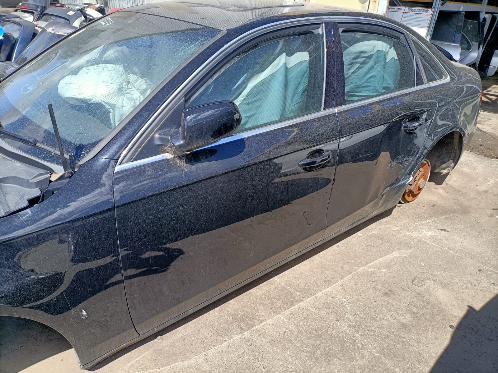 2010 AUDI A4 FRONT, W/ SUNROOF CONTROLS TYPE, BLACK, B8 8K, 04/08-06/12 8T0947111 COURTESY LIGHT