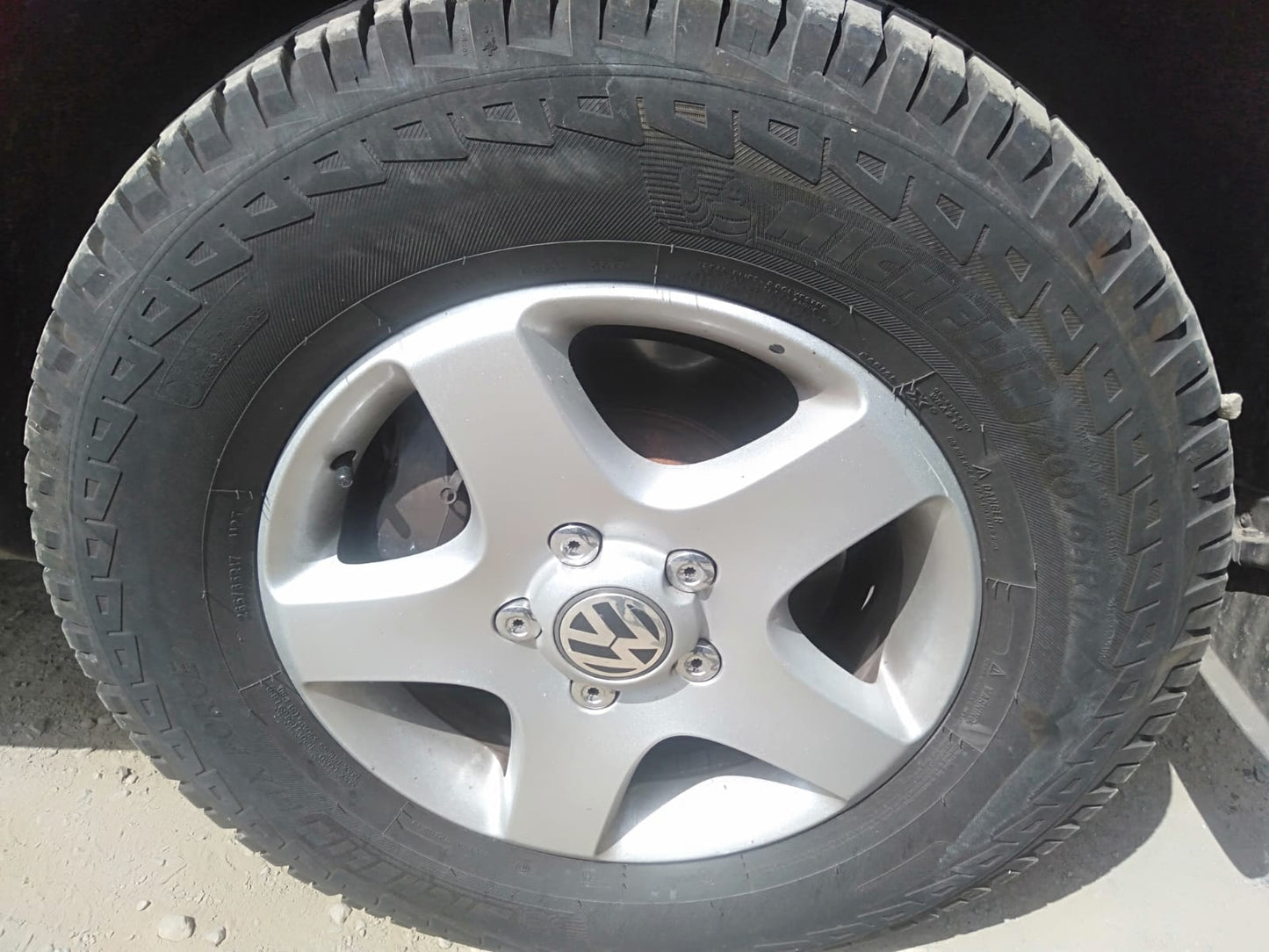 2007 VOLKSWAGEN TOUAREG 7L, W/ PARK SENSOR, NON H/LAMP WASHER TYPE, 12/06-12/10 7L6807217AF FRONT BUMPER