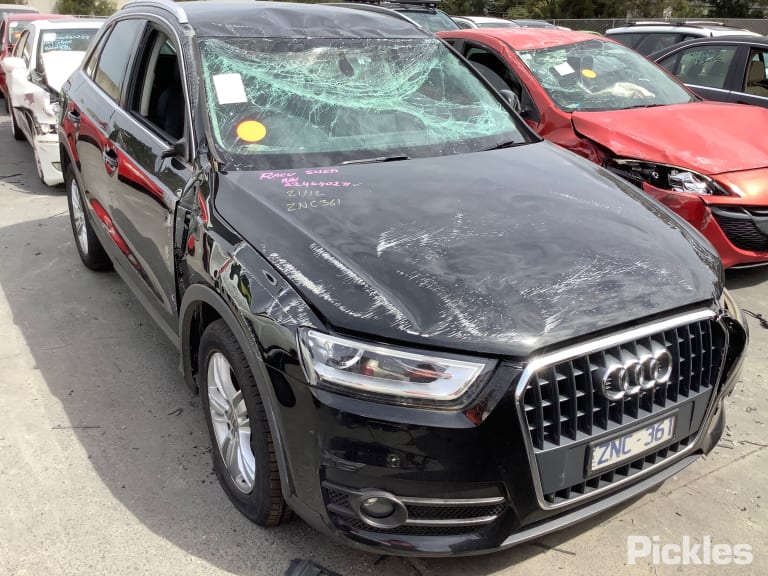 2013 AUDI Q3 8U, LH FRONT, LEATHER, BEIGE, 03/12-12/18 HEADREST