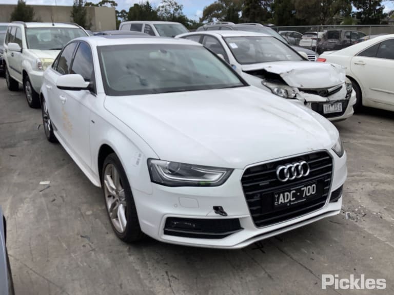 2014 AUDI A4 RH REAR, SEAT BELT ONLY, B8 8K, SEDAN, 02/08-01/16 SEAT BELT STALK