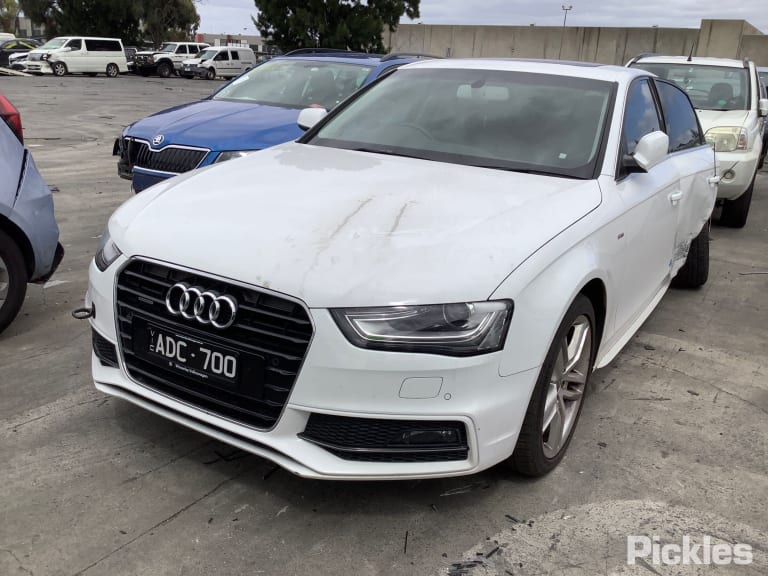 2014 AUDI A4 RH REAR, SEAT BELT ONLY, B8 8K, SEDAN, 02/08-01/16 SEAT BELT STALK