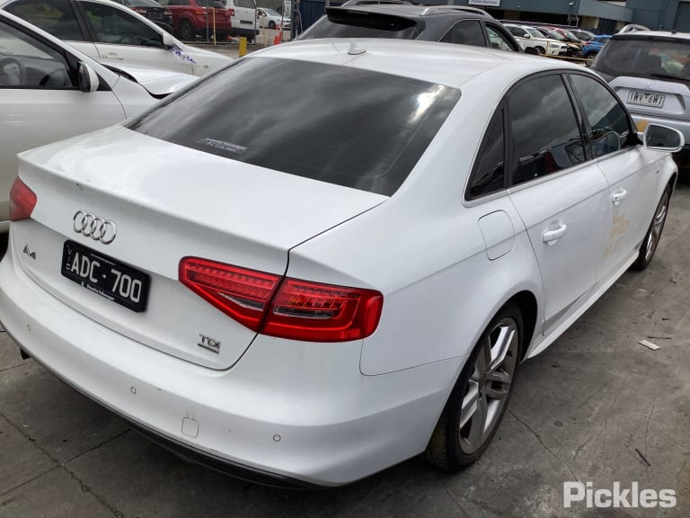 2014 AUDI A4 RH REAR, SEAT BELT ONLY, B8 8K, SEDAN, 02/08-01/16 SEAT BELT STALK