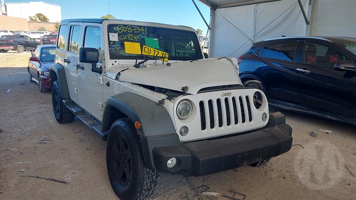 2015 JEEP WRANGLER RH REAR, SEAT BELT ONLY, 4DR TYPE, JK, 11/10-07/18 SEAT BELT STALK