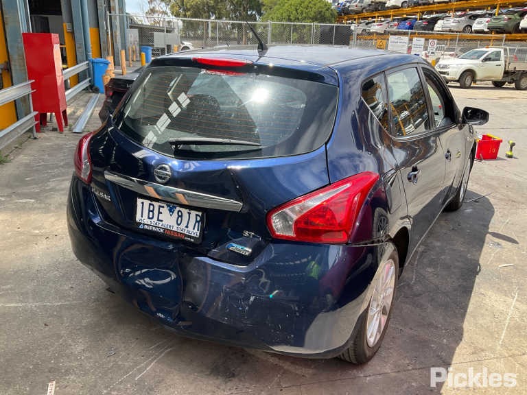2014 NISSAN PULSAR C12, RH SIDE, NON LAMP TYPE, HATCH, 05/13-12/16 SUNVISOR
