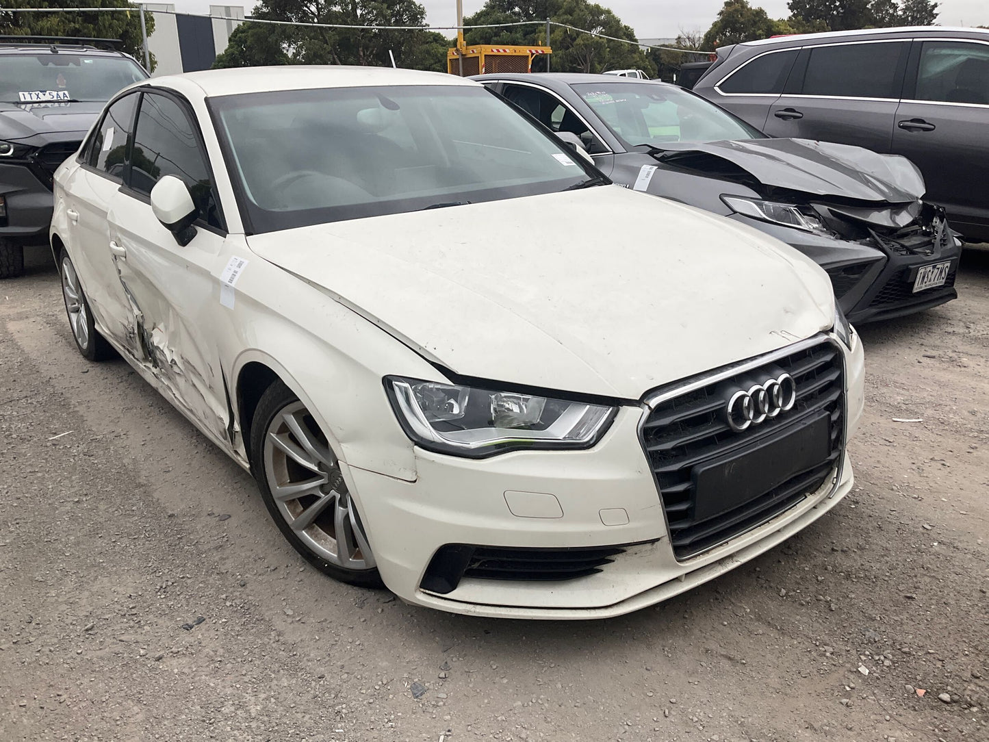 2014 AUDI A3 RH REAR, SEAT BELT ONLY, SEDAN, 8V, 12/13-10/20 SEAT BELT STALK