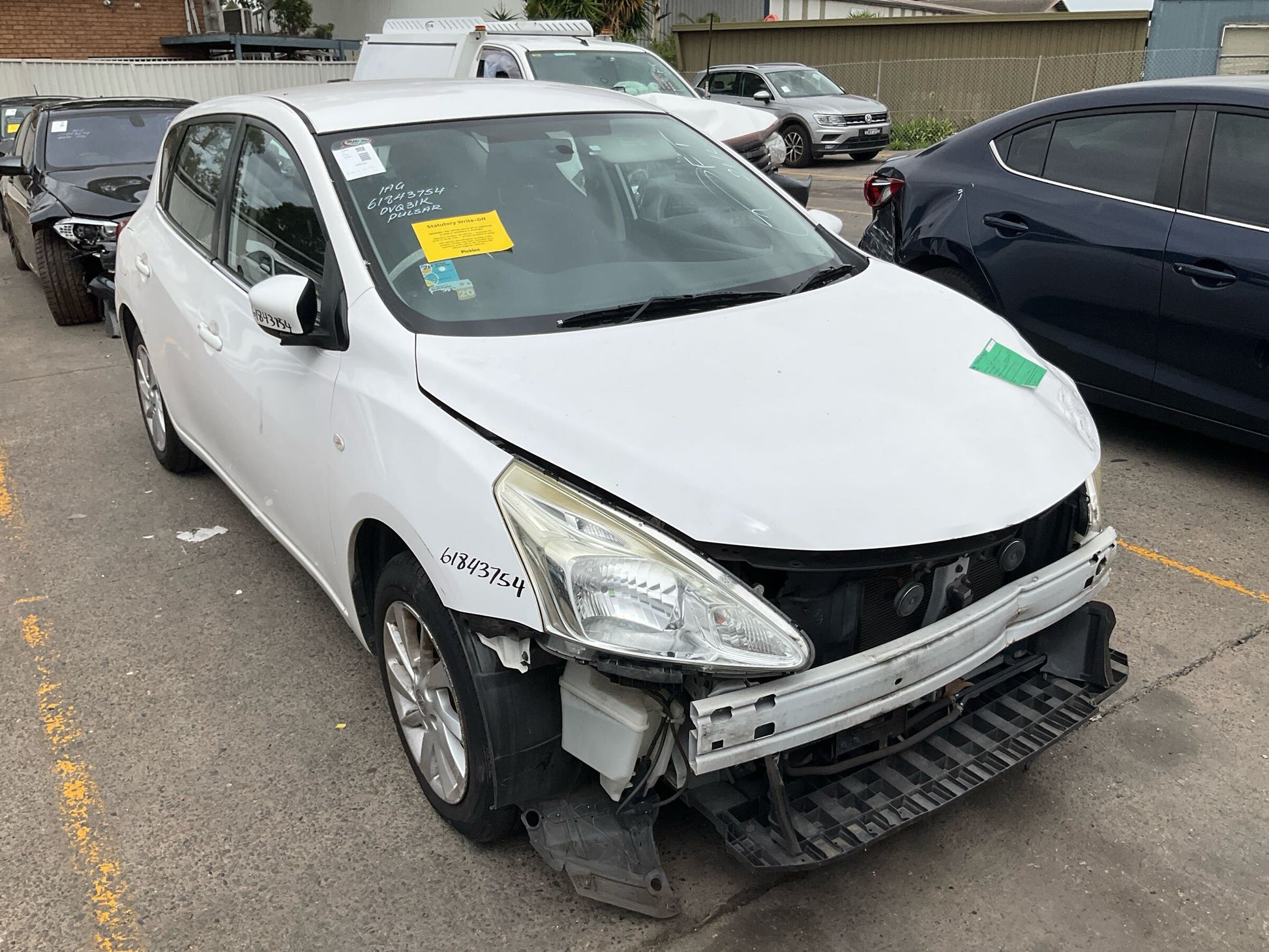 Wrecking 2015 NISSAN PULSAR for Used Parts NI1563