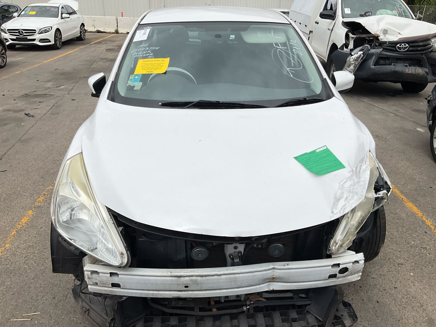 Wrecking 2015 NISSAN PULSAR for Used Parts NI1563