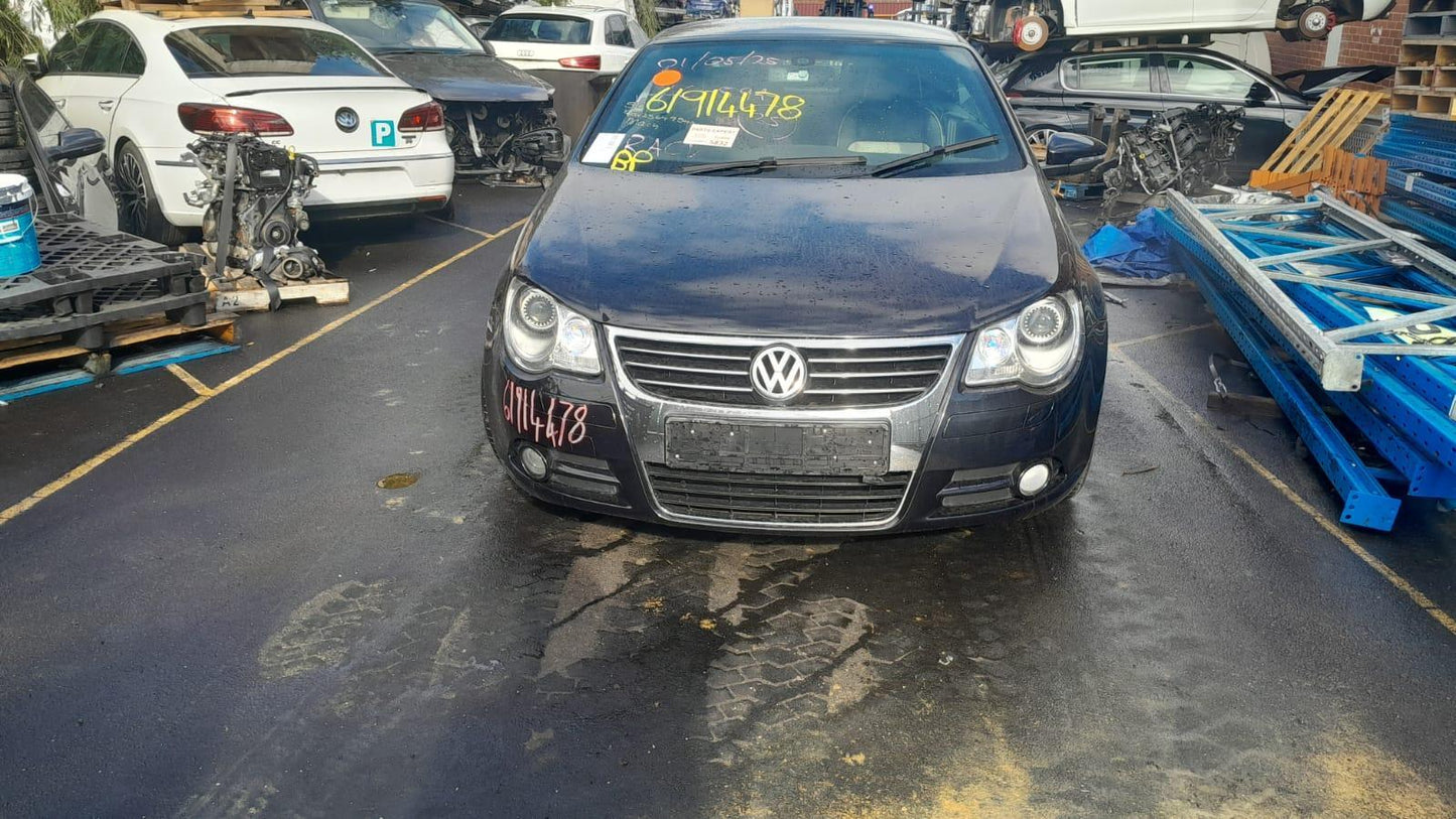 2008 VOLKSWAGEN EOS LH REAR, ASSY (BELT AND STALK), 1F, 02/07-12/14 SEAT BELT STALK