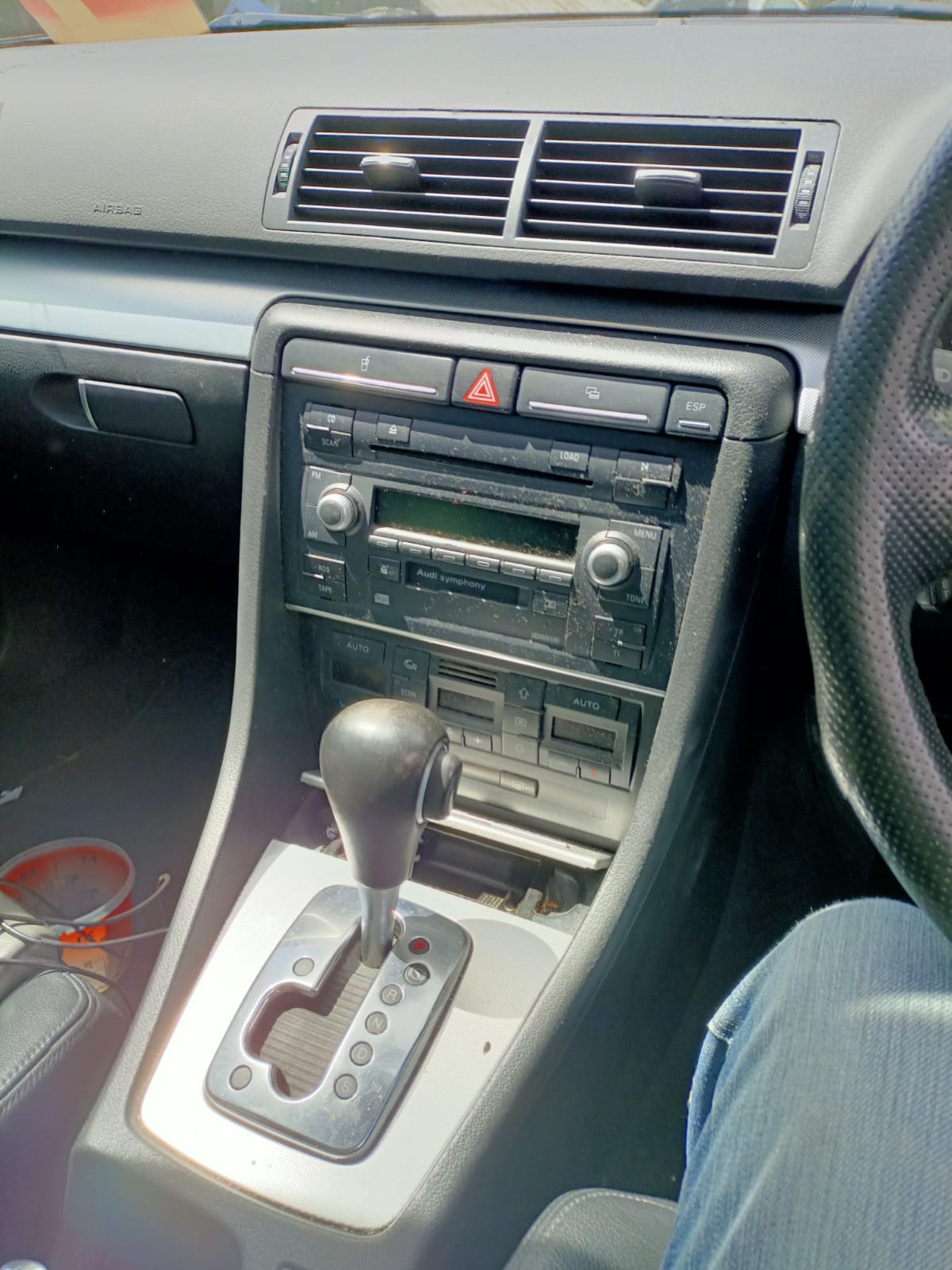 2006 AUDI A4 LH FRONT, SEAT BELT ONLY, BLACK, B7, 08/04-07/09 8E0857705F SEAT BELT STALK