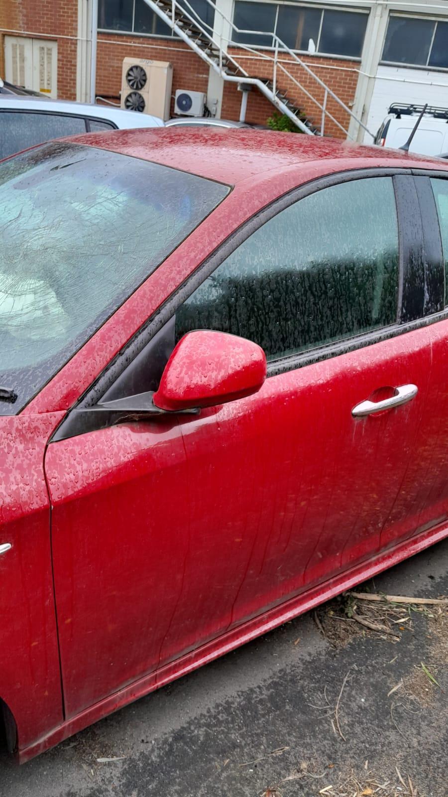 2014 ALFA ROMEO GIULIETTA COLOUR CODED TYPE, 940 SERIES, 06/11- 156101684 RIGHT DOOR MIRROR